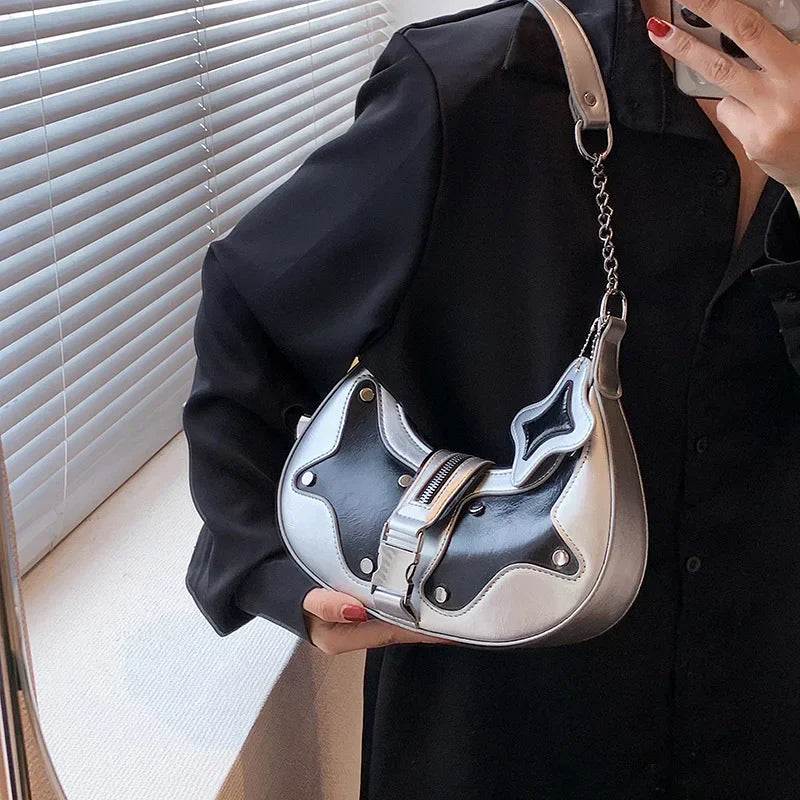 AristoWear Metallic Moon Bag
